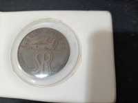 Памятная монета и значок ралли Чехословакии 1989 г.