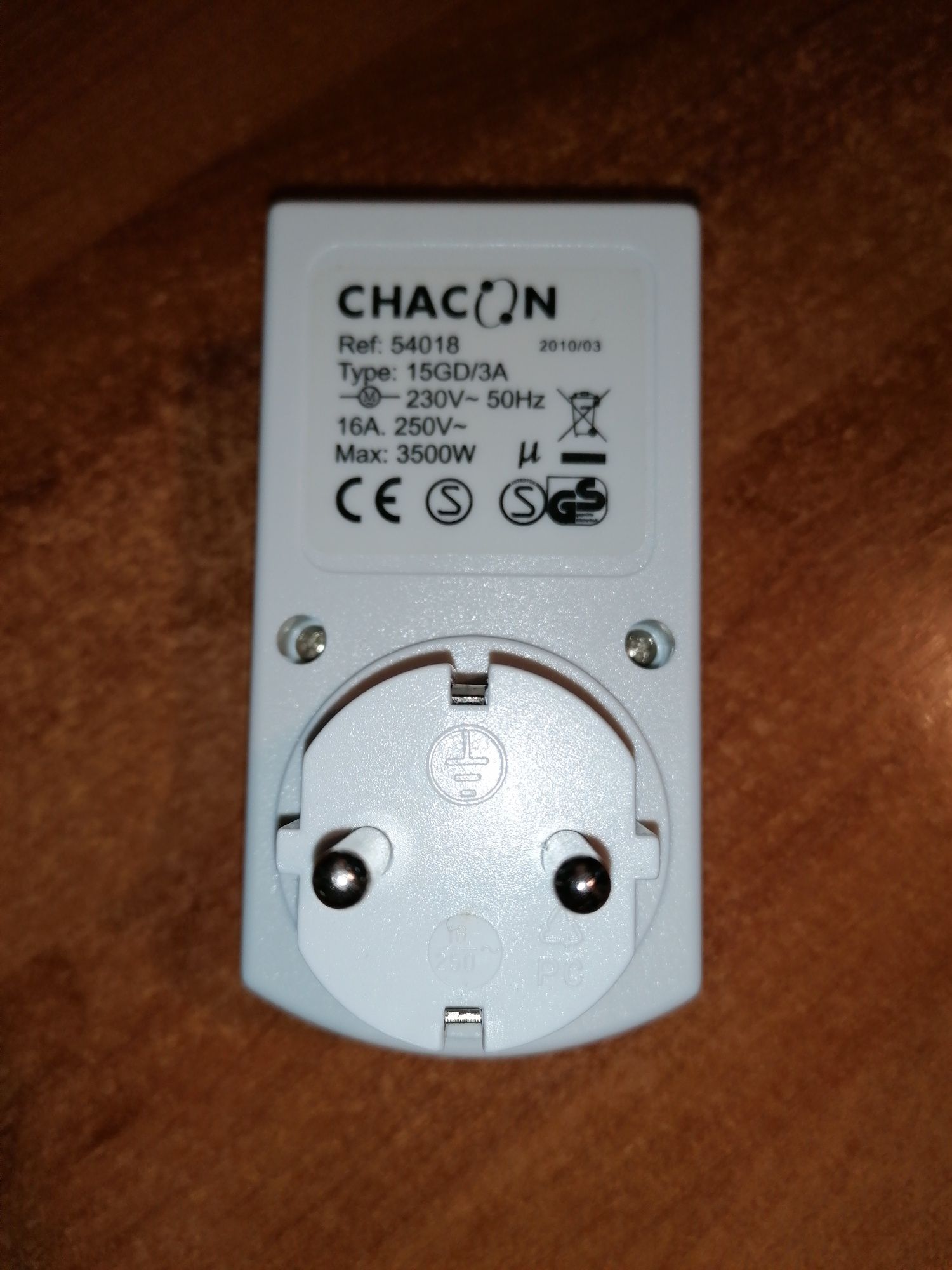 2 Temporizadores Tomada Eléctrica Analógicos Marca Chacon 230v 250v