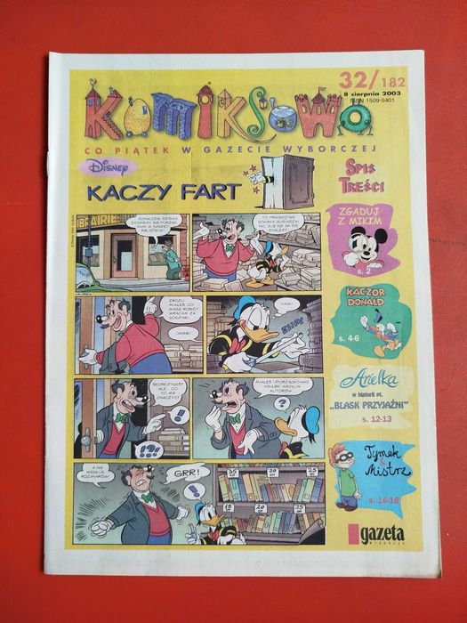 Komiksowo, komiks Gazeta Wyborcza, nr 32/182, 8 sierpnia 2003