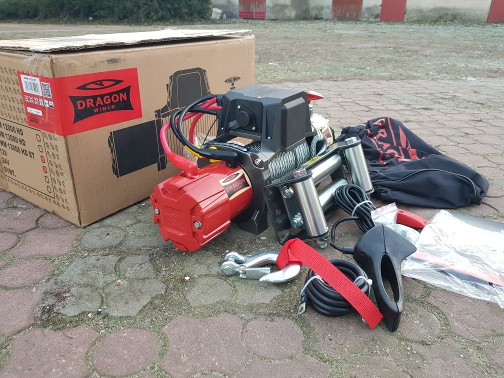 Wyciągarka, wciągarka samochodowa Dragon Winch DWM 13000 ST 12V 6/12T