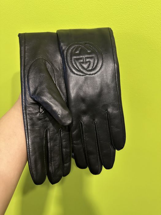 Рукавиці натуральна шкіра GUCCI