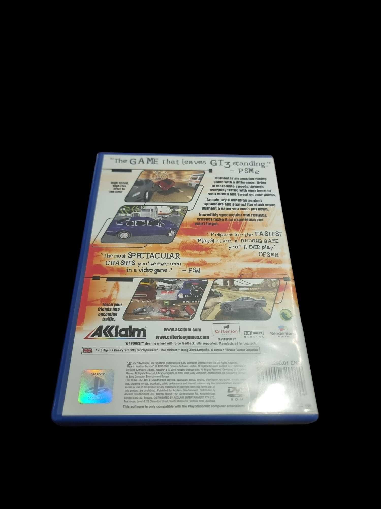 Burnout PlayStation 2 original com manual