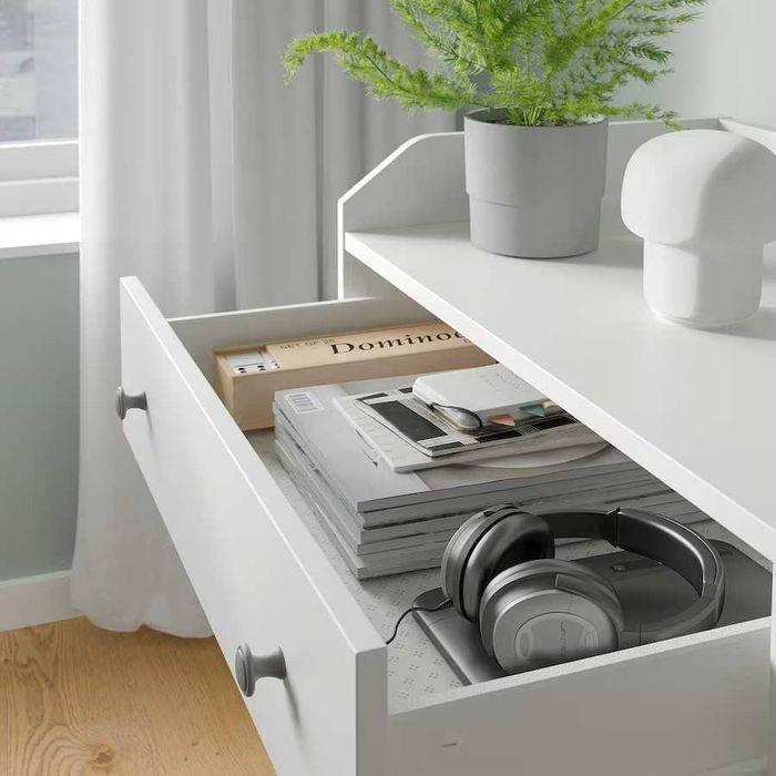 Kredens biały Ikea HAUGA Komoda 6 szuflad biały 138x84 nowa