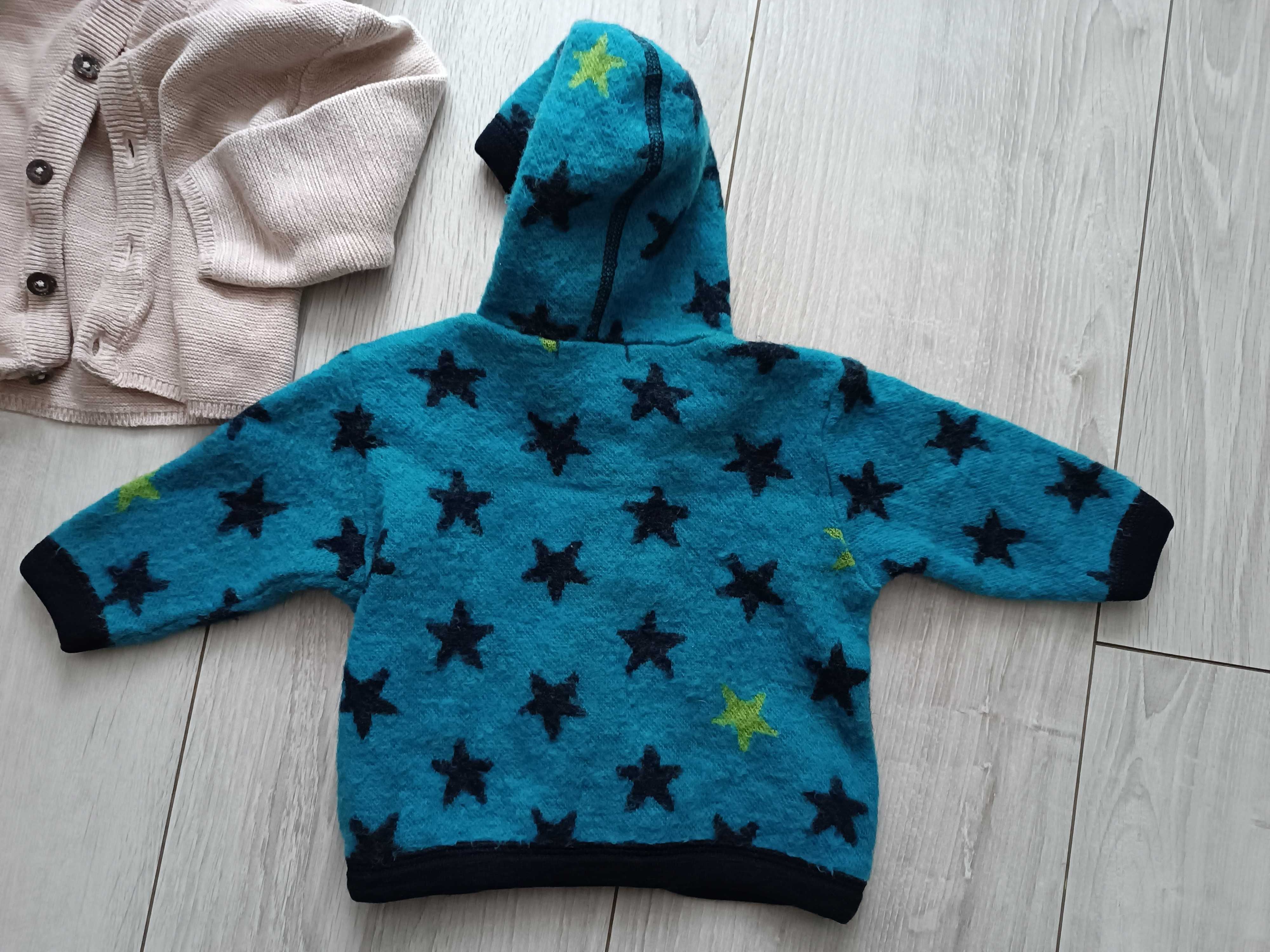 Sweterek kurteczka merino 62 68
