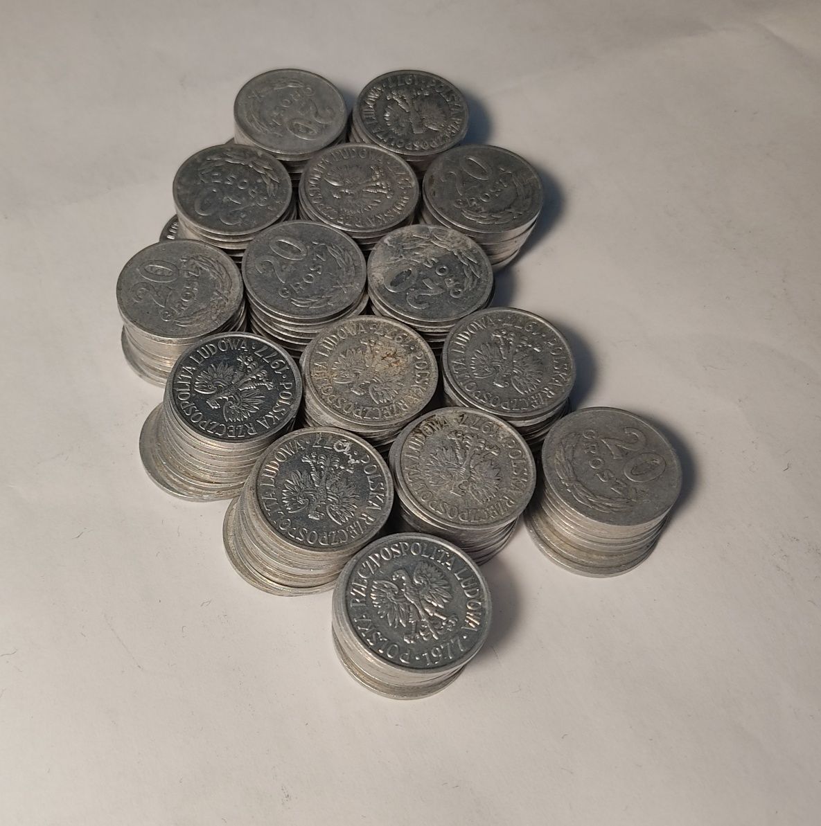 20 gr 1977, mennicze 2 szt., 147 szt. obiegowe - zestaw