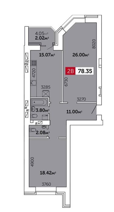 2х кімнатна квартира в новобудові від власника