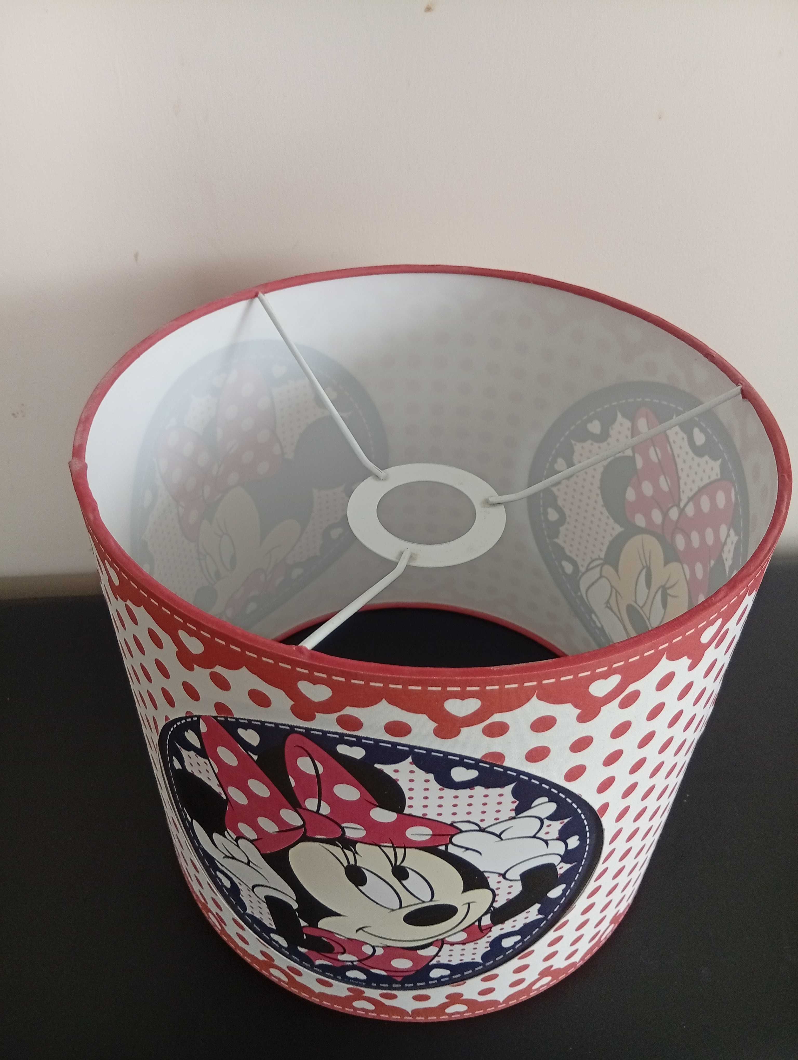 Klosz Abażur do lampy wiszącej, lampa z Minnie Mouse do pokoju dziecka