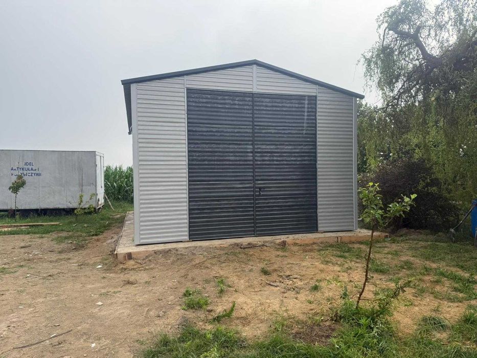Garaż blaszany 5x7 Montaż Producent pod wymiar garaż blaszak 6x8 7x11