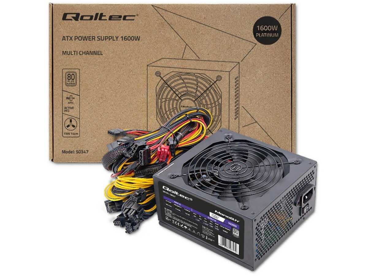 Zasilacz Qoltec ATX 1600w PLATINIUM 80 plus 1600 W Tanio 299 nie 739zł