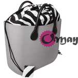organizer do OBAG STANDARD Worek zebra czarno-biała 2 kieszenie OMAY