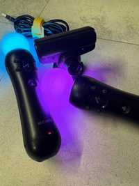 2 x kontroler move PS3 PS4 + kamerka do Playstation 3