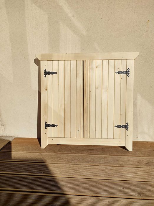 Okno drewniane producent okiennice 60 #do narzędziowego #do altany