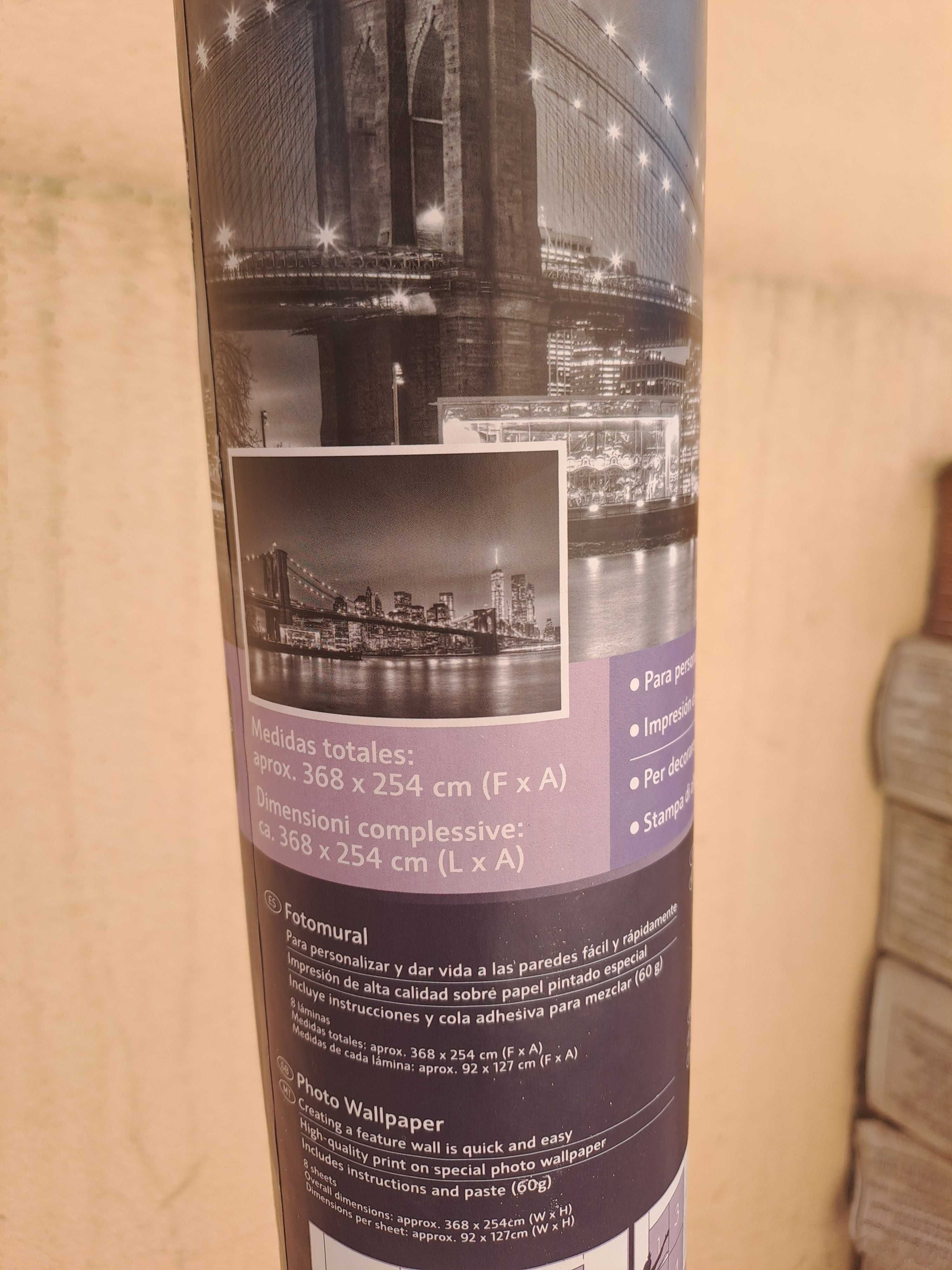 Papel de parede  na caixa