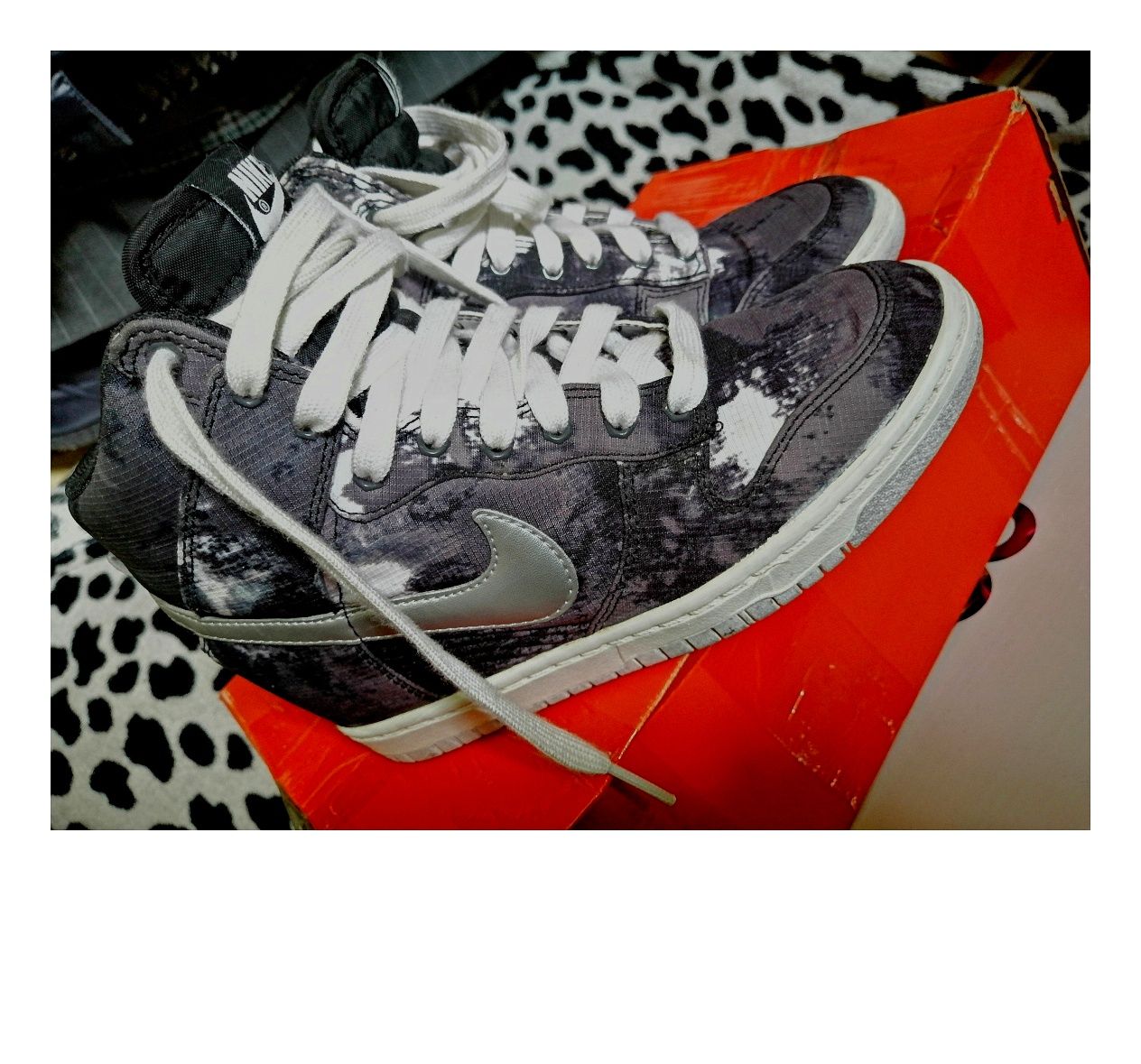 Sneakersy półbuty w sportowym stylu na na koturnie NIKE DUNK SKY HI 36