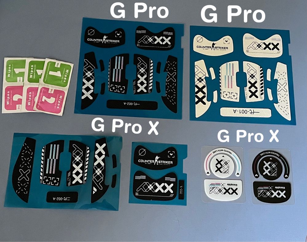 Гріпси та скляні глайди logitech g pro - Pro X