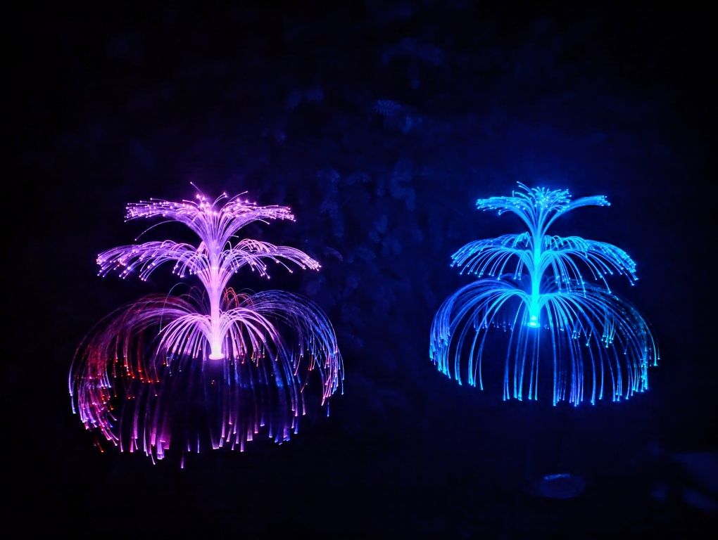 NOWE Lampki Solarne Ogrodowe LED trójwarstwowa meduza, fontanna