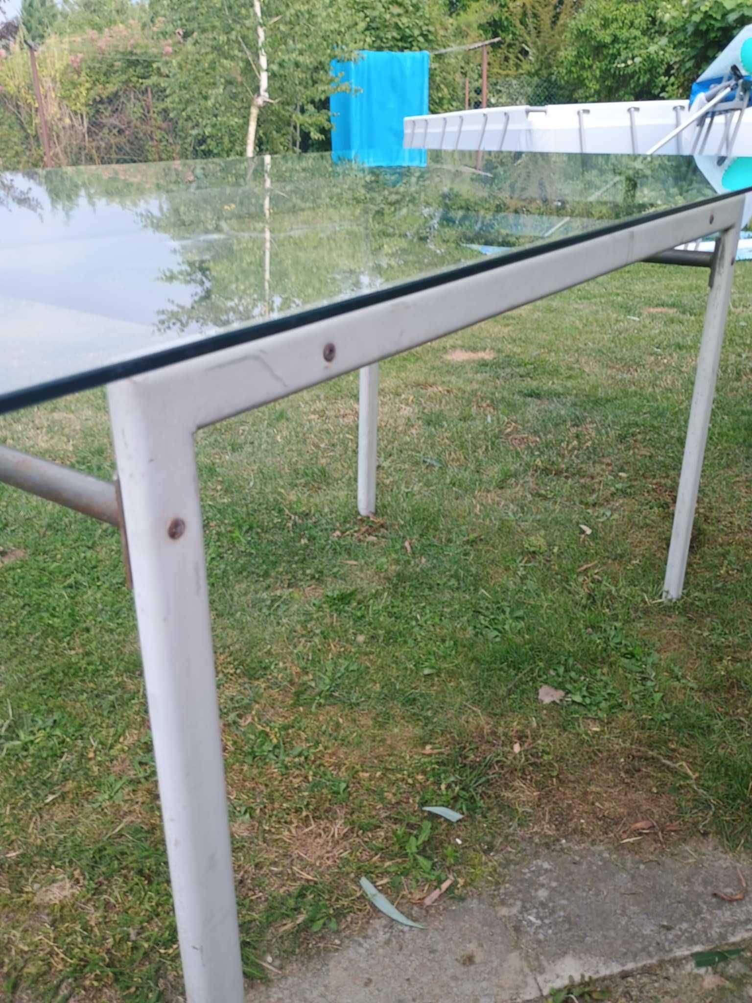 Stół ogrodowy szklany