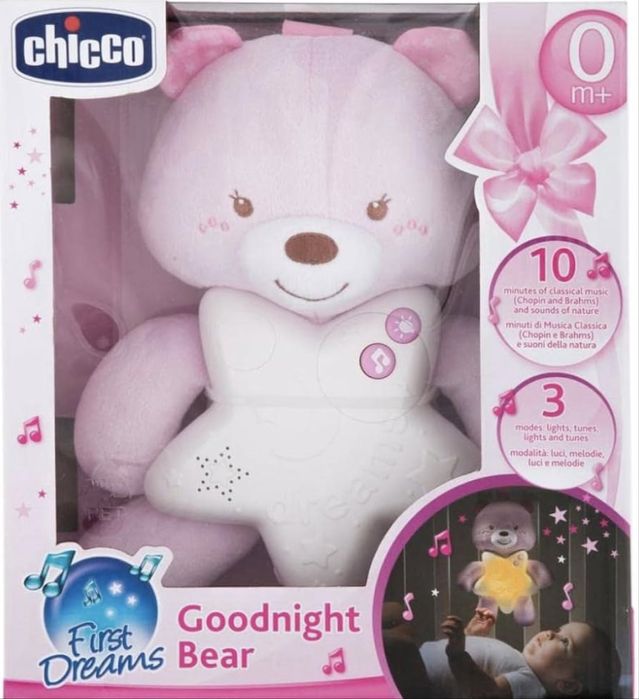 Painel de berço ursinho boa noite da chicco