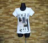 Stylowa koszulka damska  t-shirt VOGUE Paris L