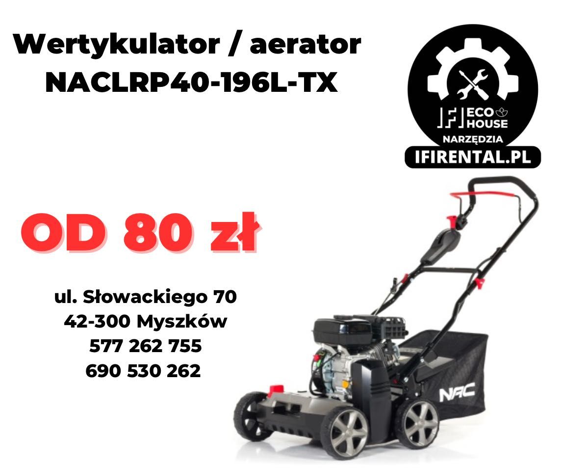 Wertykulator / aerator NACLRP40-196L-TX