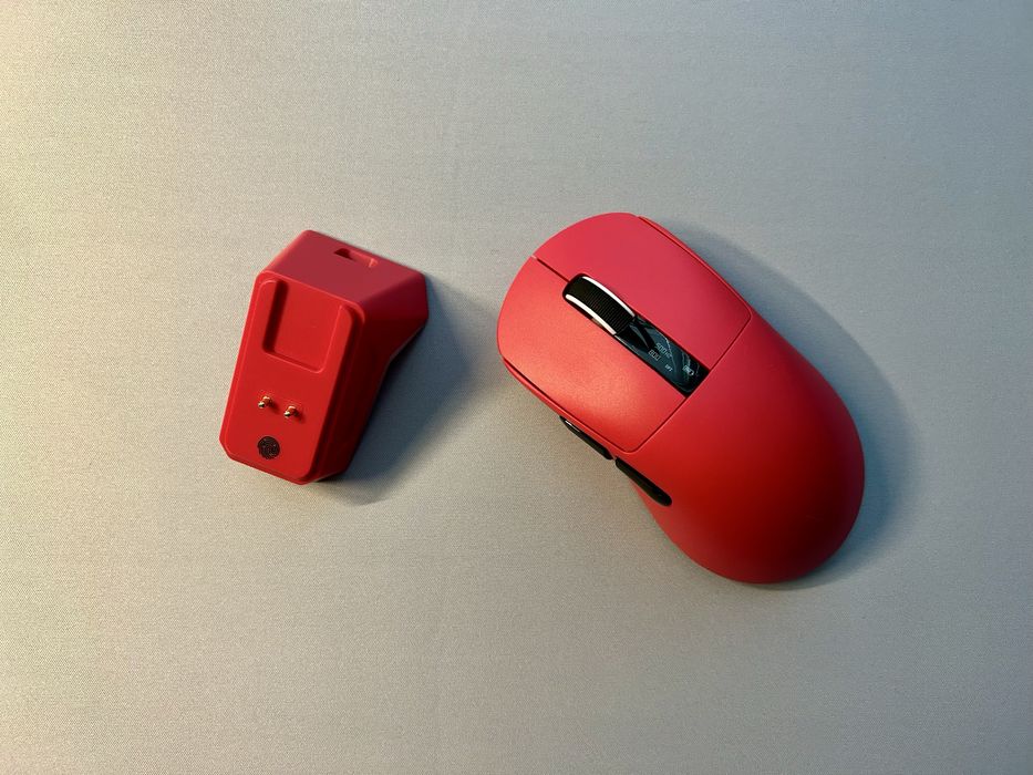 Бездротова Ігрова Миша SmailWolf M6 Рожева Зарядна Станція Екран