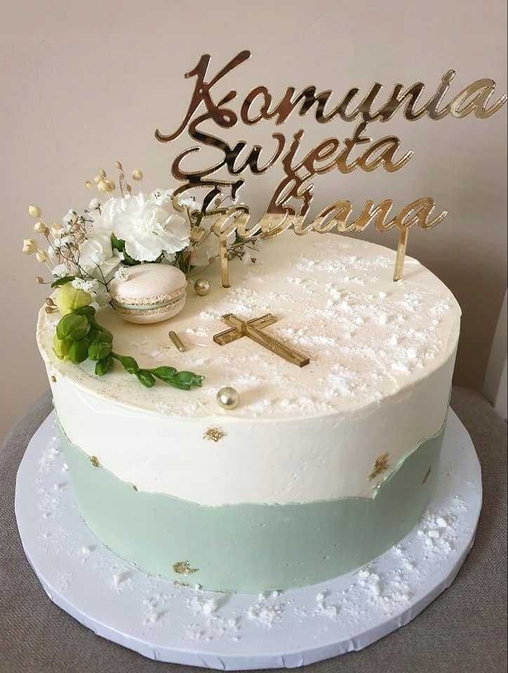 TOPPER dekoracja na tort URODZINY napis DOWOLNY TEKST