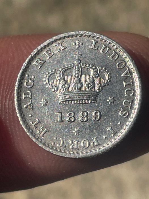 Moeda em prata d Luís 1889