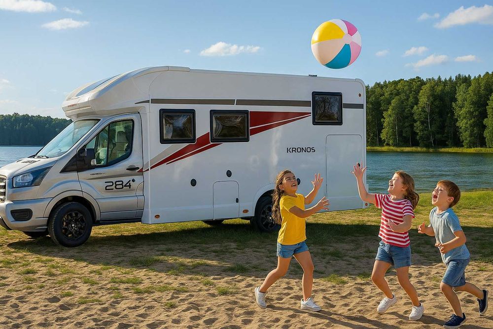 Wynajem Kampera Roller Team 5 osób rok 2025 wersja ZIMOWA!