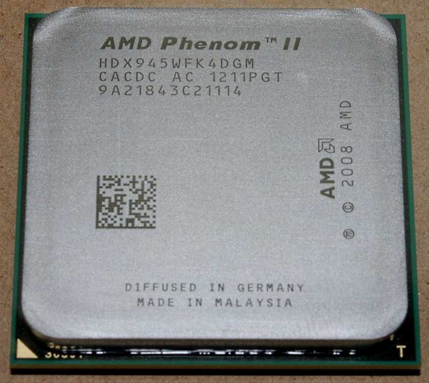 Четырехядерный AMD Phenom II x4 945 3.0 Ghz, АМ3