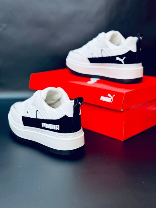 Женские кроссовки пума Белые кожаные кеди пума жіночі кросівки Пума