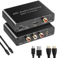 HDMI ARC konwerter audio 192 kHz DAC ARC ekstraktor audio  - NOWY