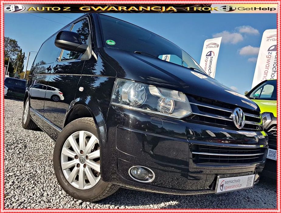 Volkswagen Multivan Piękny MULTIVAN 2.0TDi 180KM przeb 202tys SERWIS 100%BEZWYPADEK GWARAN