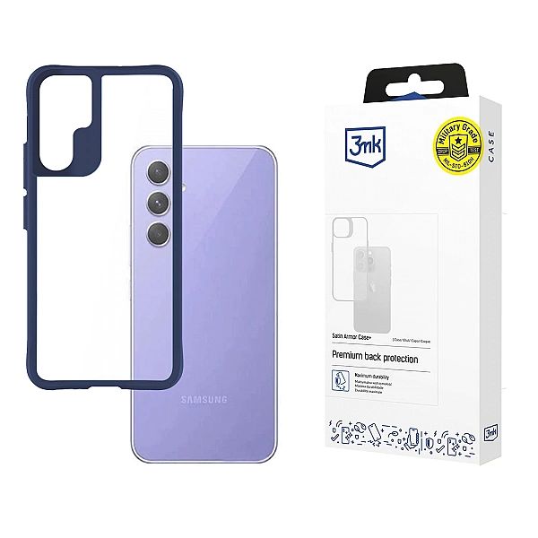 Etui 3mk Satin Armor Case+ Blue na Samsung Galaxy A54/5G - przezroczys