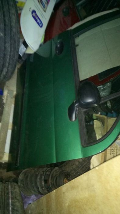 Daewoo Matiz---ładne drzwi przód zielone 46U---Łódź