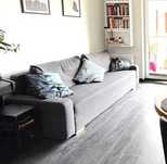 Sofa kanapa IKEA szara wygodna rozkładana do spania poj. na pościel