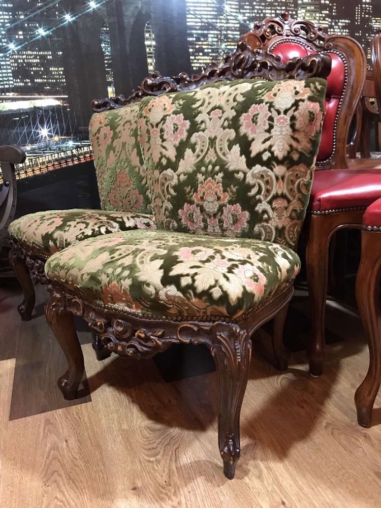 Крісла із різьбою,Стільці дубові,стулья бароко антиквар