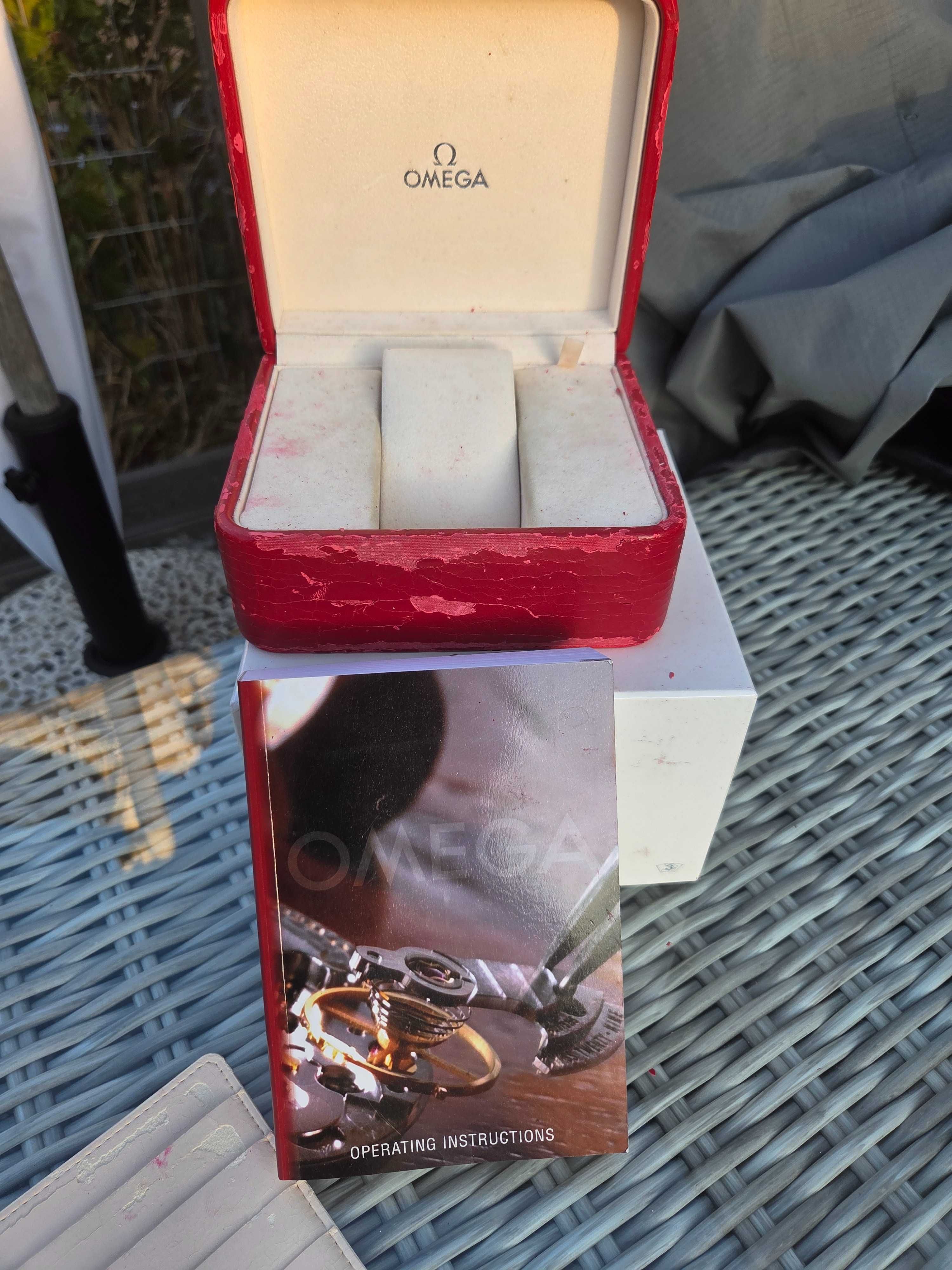 Omega - oryginalne pudełko do zegarka Omega - cały zestaw / box