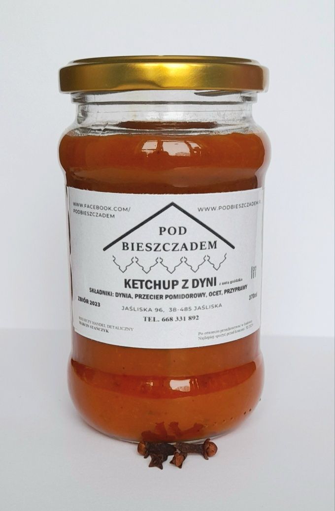 Ketchup z dyni z nutą goździka słoik 370ml