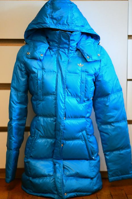 Puchowy płaszcz  damski adidas 38