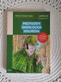 Książka Przygody Sherlocka Holmesa A.C.Doyle lektura z opracowaniem