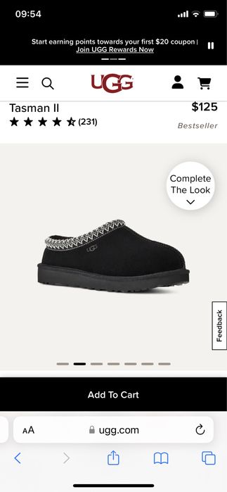 Ugg tassman slippers оригінал 40-41