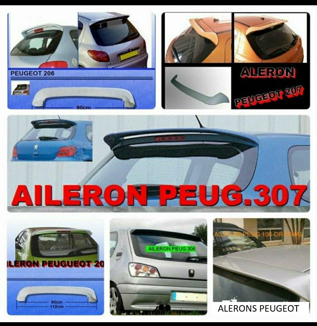 Alerons Peugeot: 106, 206,207, 208, 306, 307
106,206,207,306,307

-Nov