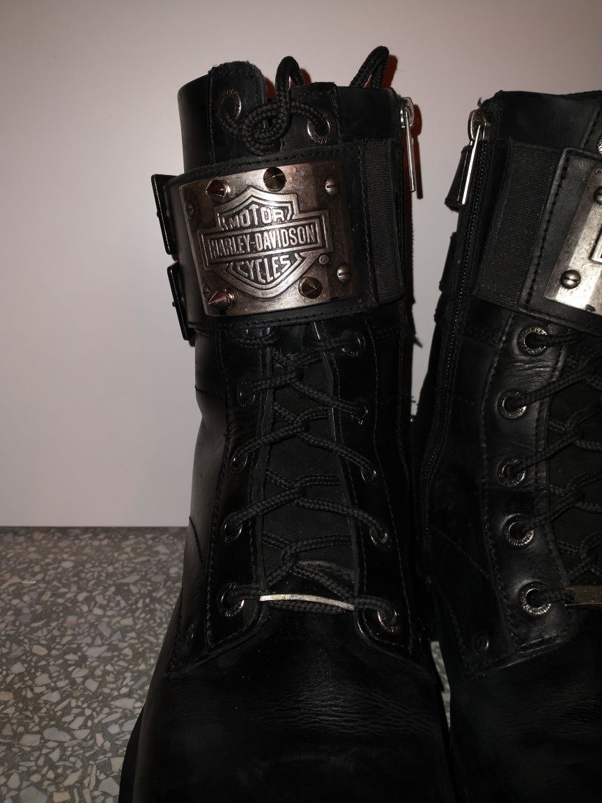 Buty Harley Davidson rozmiar 44 ręcznie robione okucia