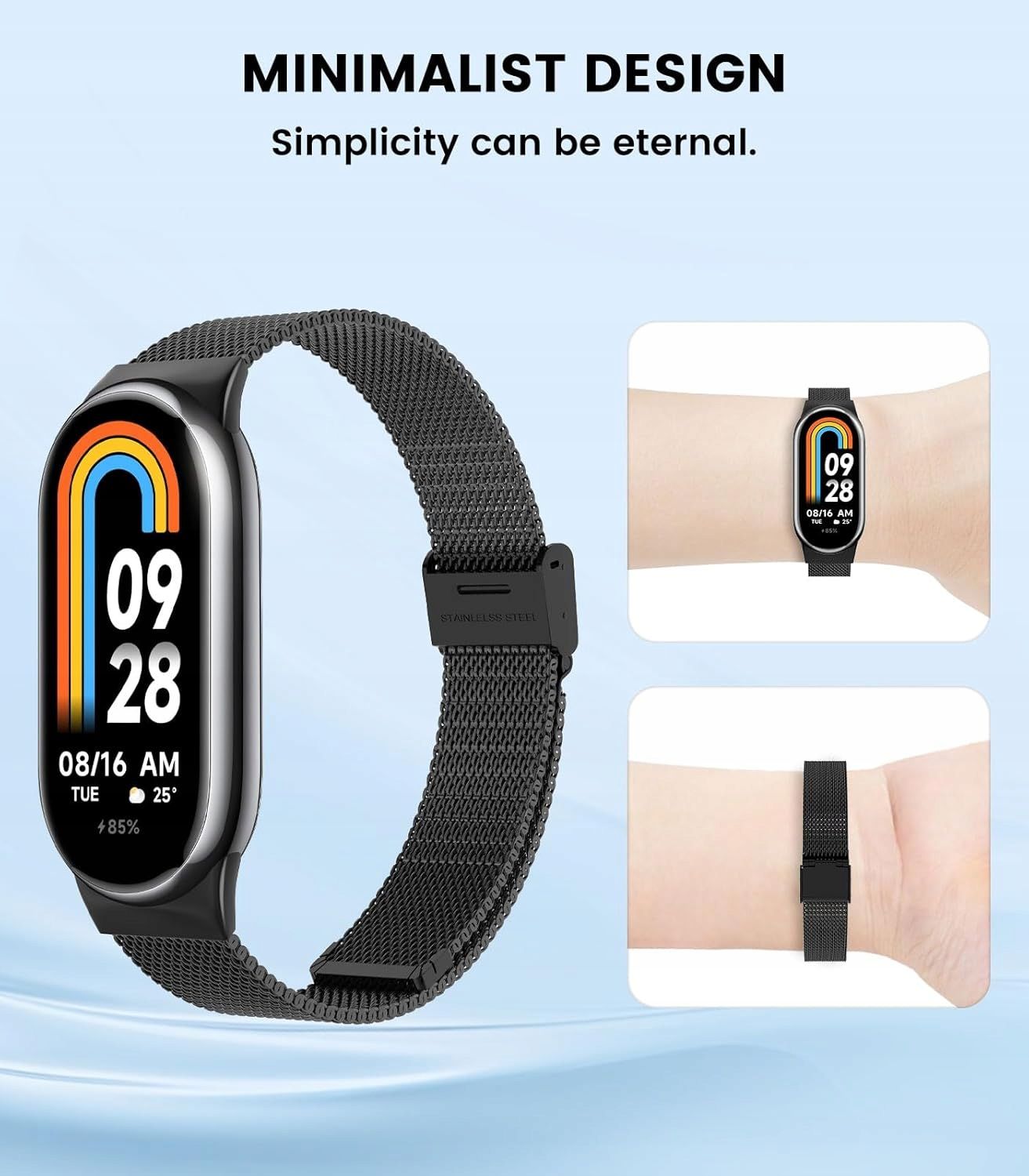 Bransoletka Do Zegarka Xiaomi MI Band 8 Czarna