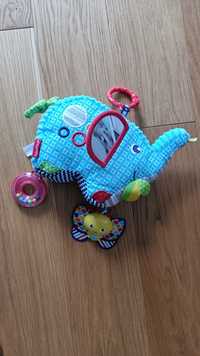 Sensoryczna zabawka dla niemowlaka, szeleszczący słonik Fisher Price,