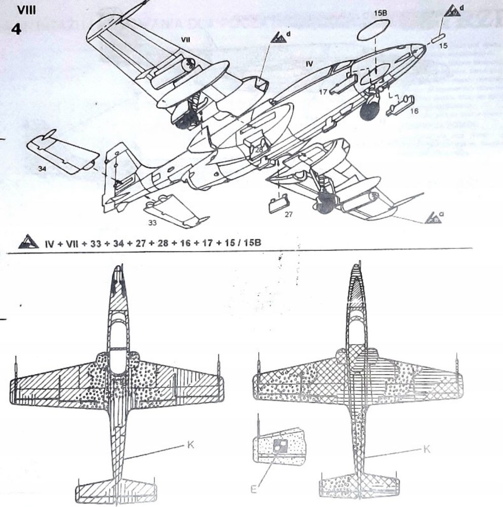 Model do sklejania Plastyk S-047 samolot TS-11 Iskra R Navy