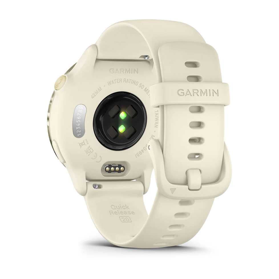 Garmin vívoactive 6 з білим силіконовим ремінцем 010-02985-01