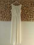Suknia ślubna BOSO boho XS S 34 36; wzrost 160 cm; koronka, jedwab
