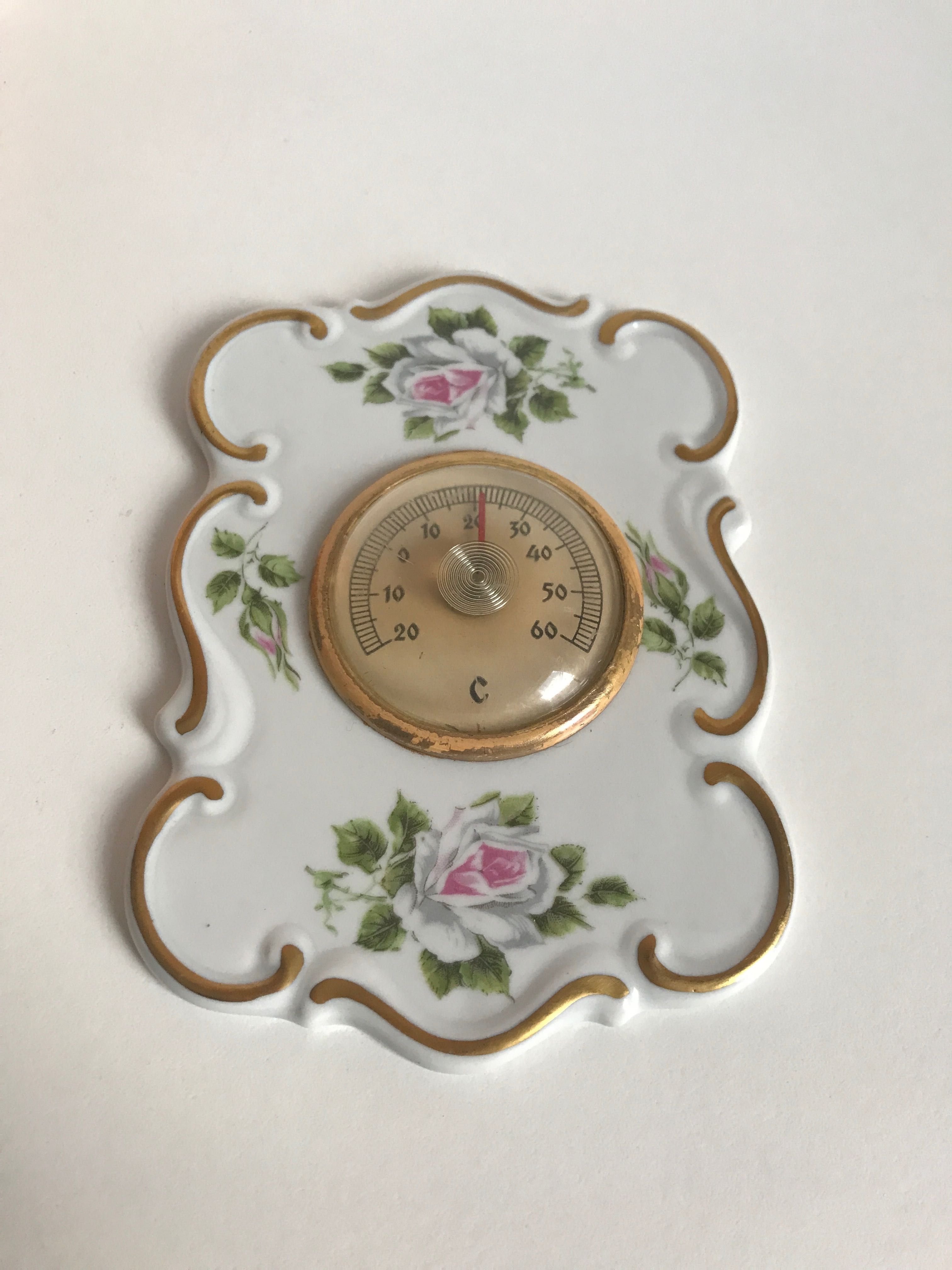 Termometr porcelaine Bruxelles. Antyk