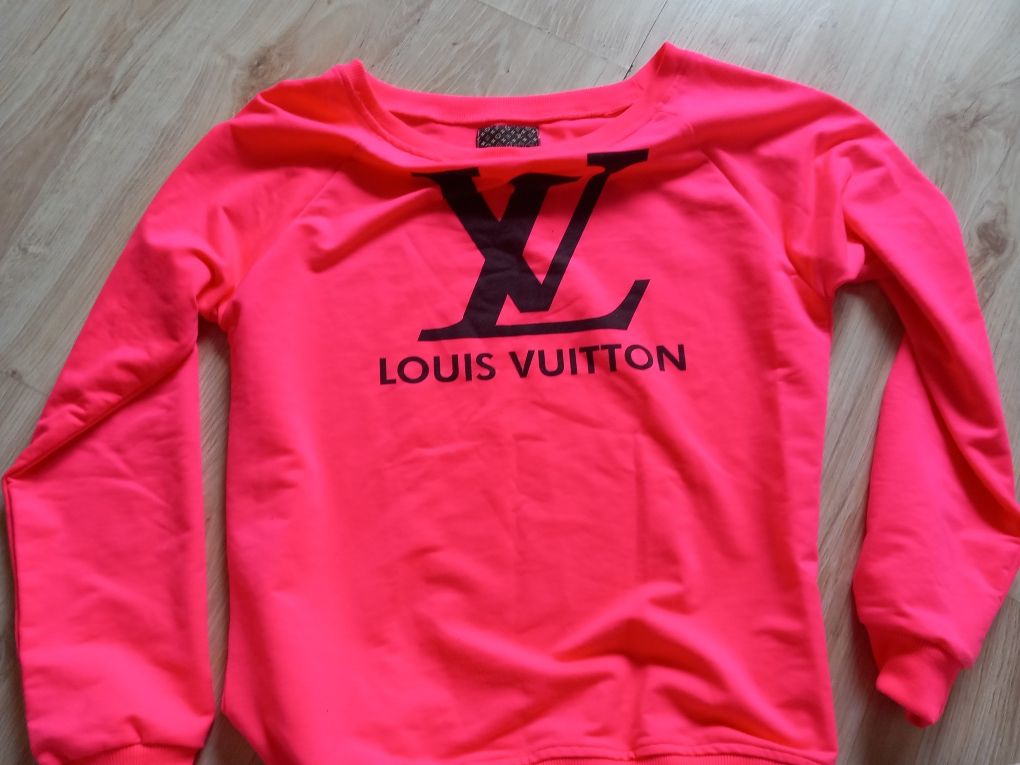 Louis vuitton neonowa bluza damska xl